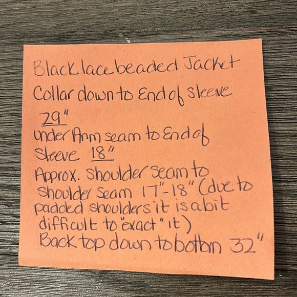 Carmen Marc Valvo for Henri Bendel gorgeous Black lace beaded evening jacket sz8 - Picture 16 of 16